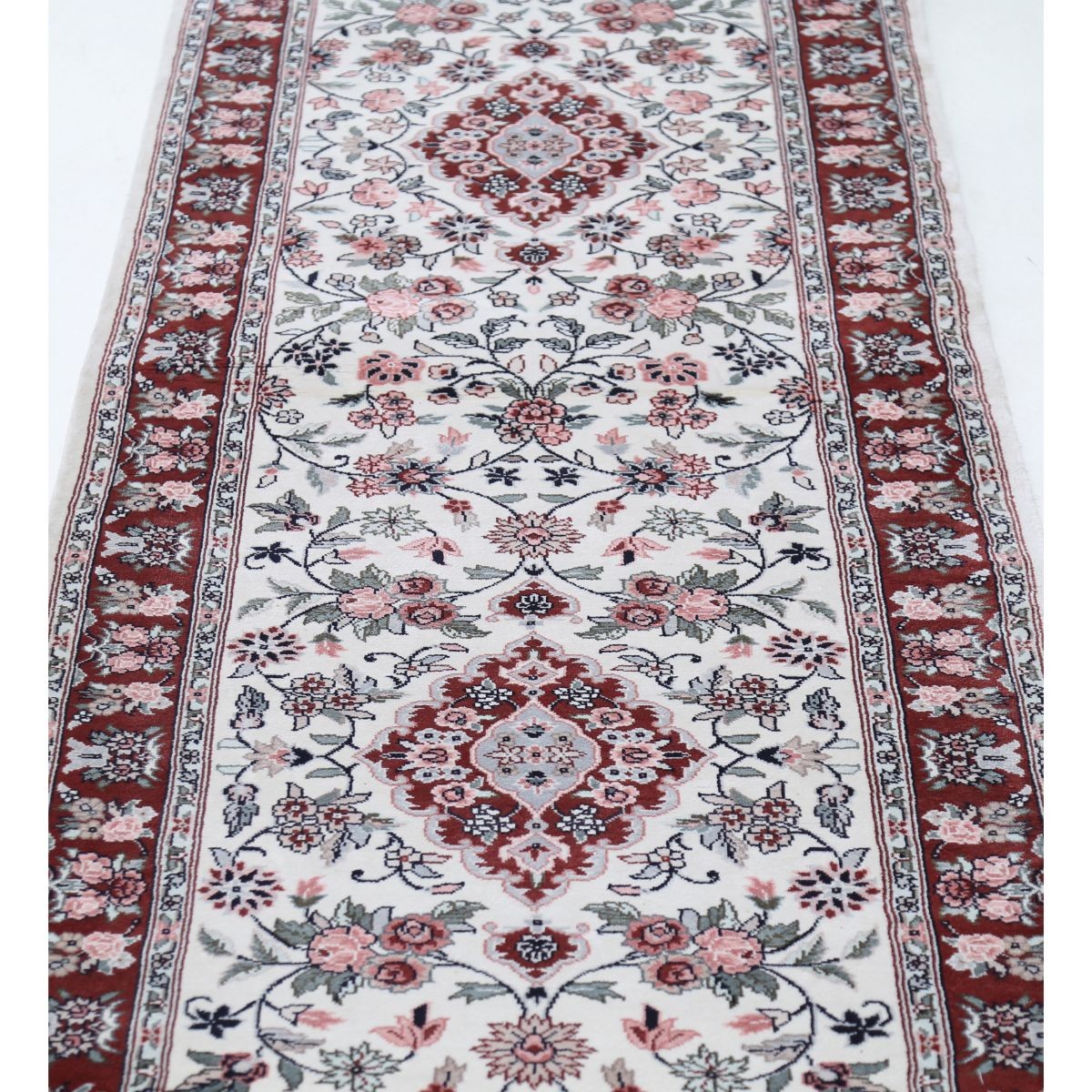 Legacy 3x14 Handmade Double Knotted Washable Art Silk Runner - Colorful