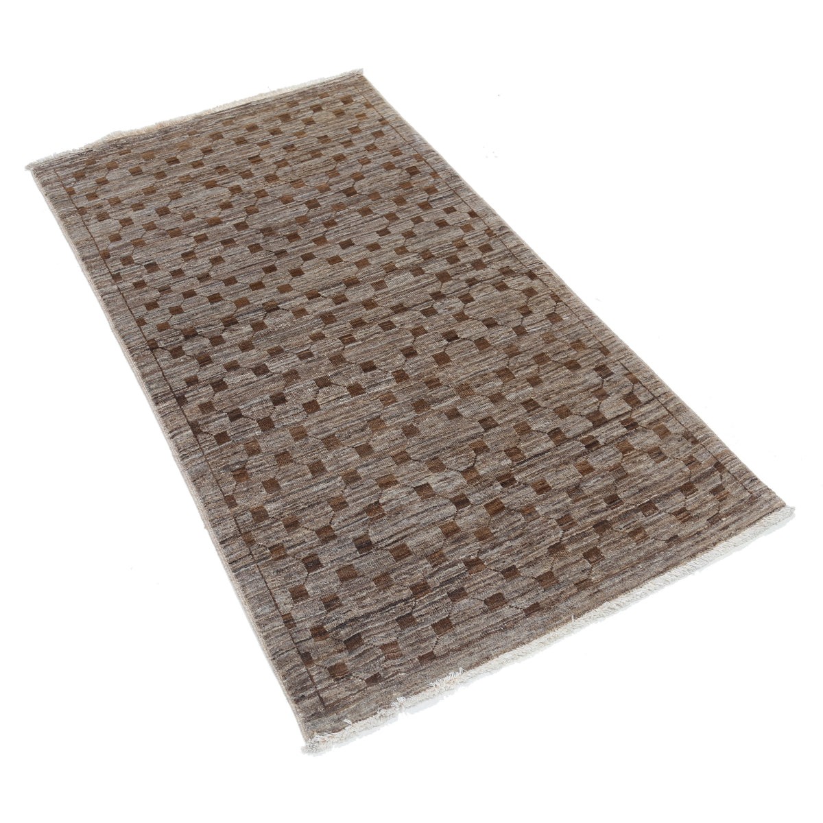 Modcar 3x5 Handmade Double Knotted Washable Wool Rug - Colorful