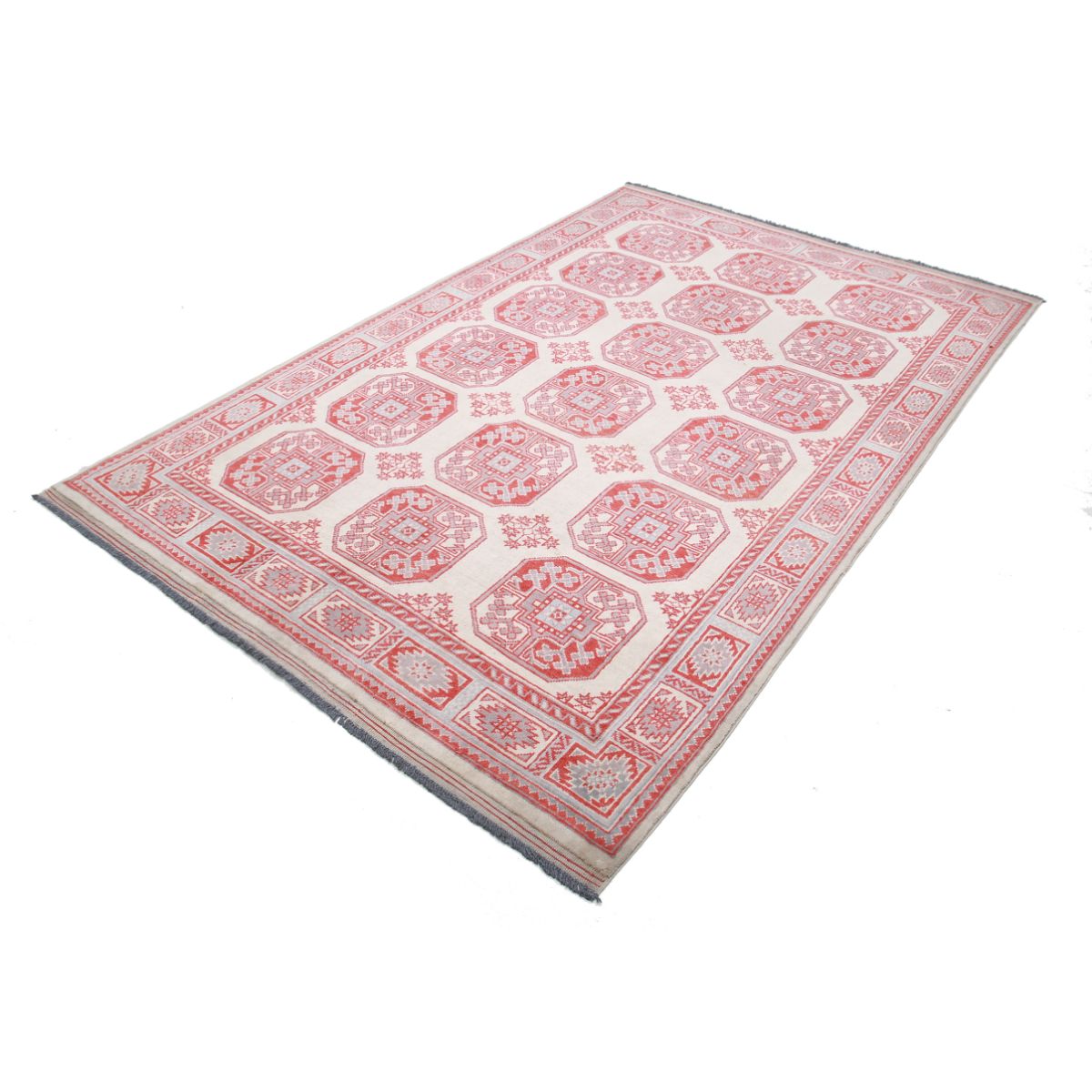 Revival 6x8 Handmade Double Knotted Washable Wool Rug - Colorful