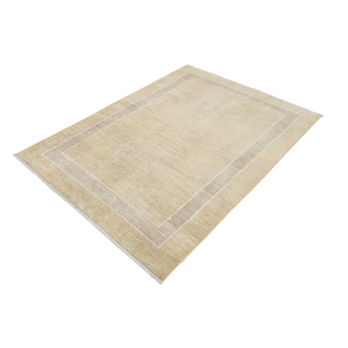 Modcar 5x6 Handmade Double Knotted Washable Wool Rug - Colorful