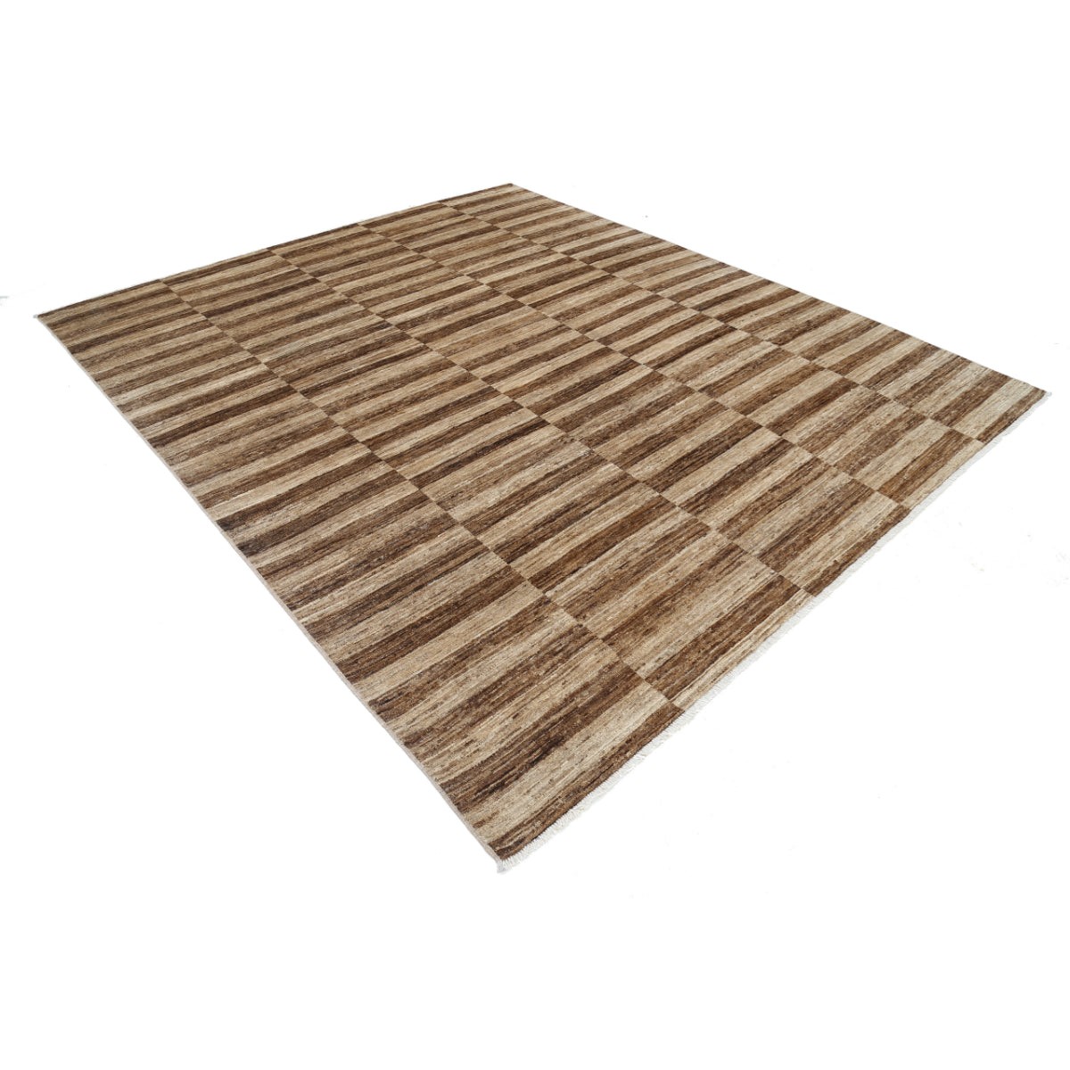 Modcar 8x9 Handmade Double Knotted Washable Wool Rug - Colorful