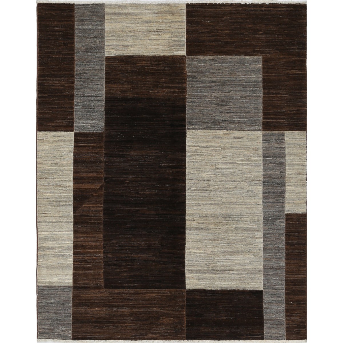 Modcar 5x6 Handmade Double Knotted Washable Wool Rug - Colorful