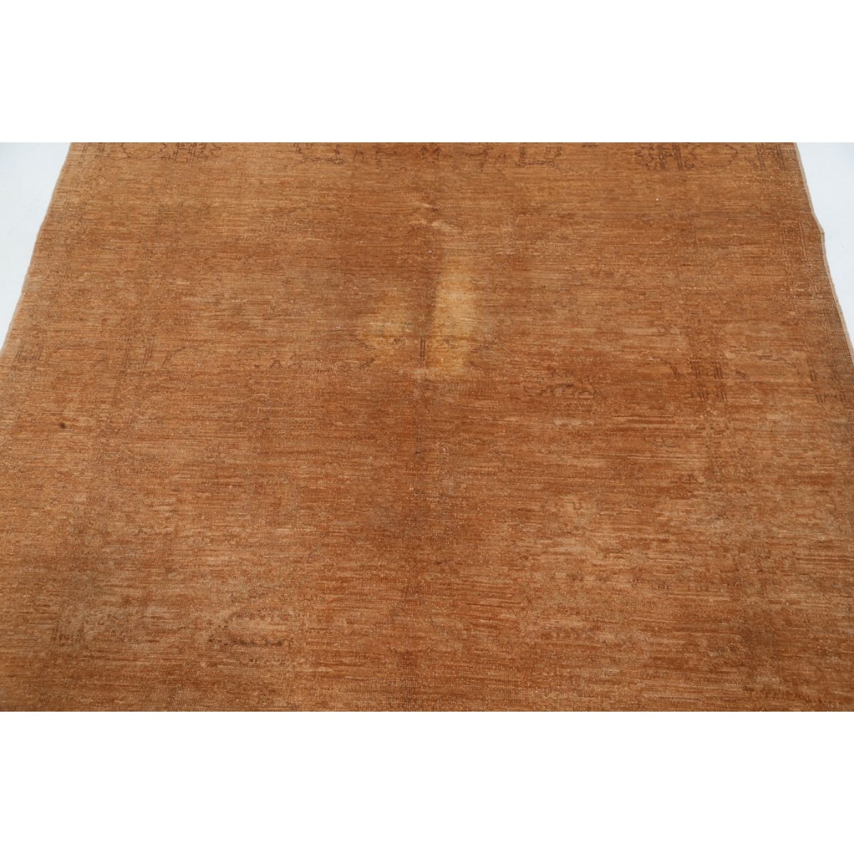 Overdye 5x6 Handmade Double Knotted Washable Wool Rug - Monochormatic