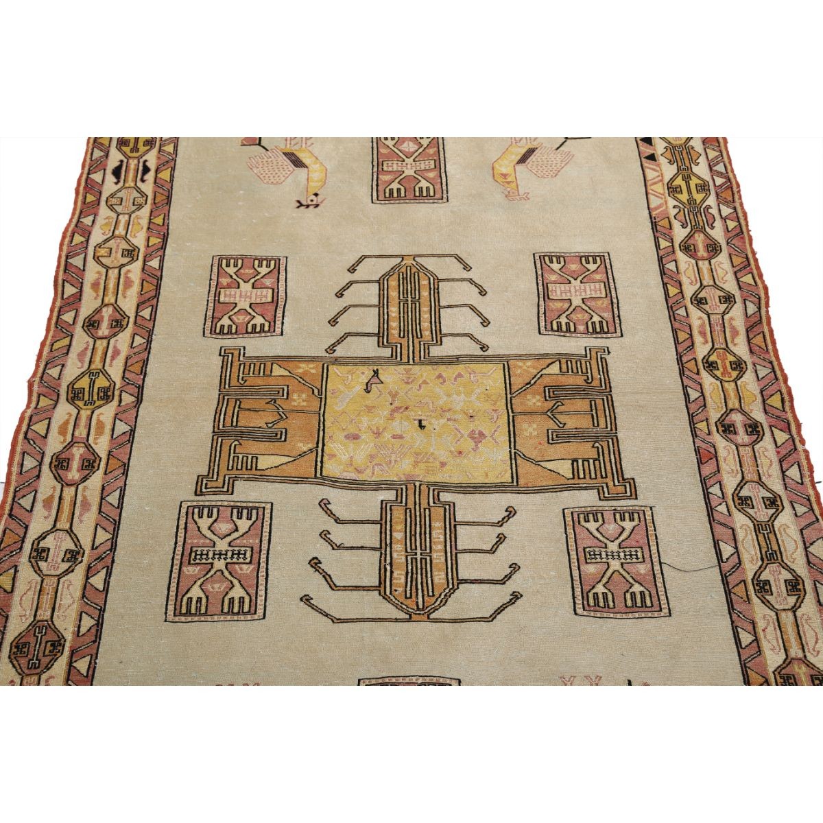 Silki 4x6 Hand Woven Washable Silk Rug - Colorful