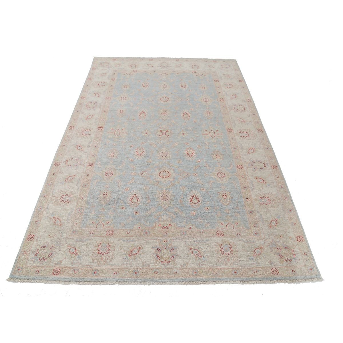 Serenity 5x7 Handmade Double Knotted Washable Wool Rug - Soft Hues
