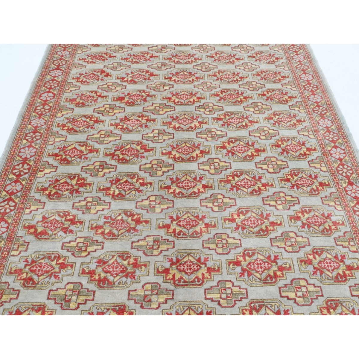 Revival 6x8 Handmade Double Knotted Washable Wool Rug - Colorful