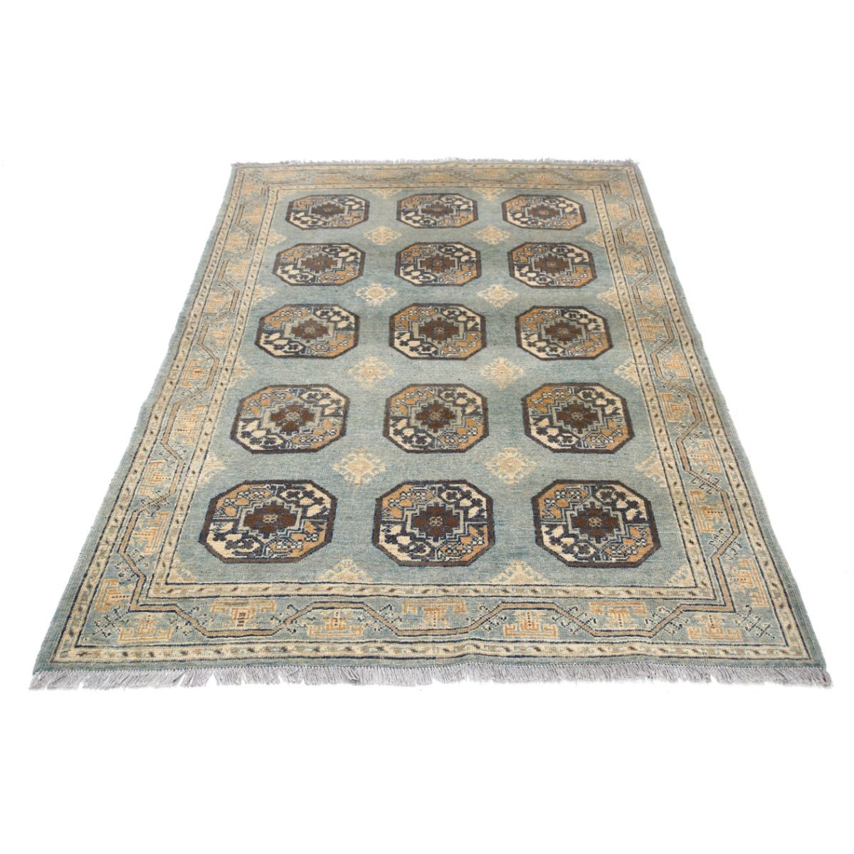 Revival 5x7 Handmade Double Knotted Washable Wool Rug - Colorful