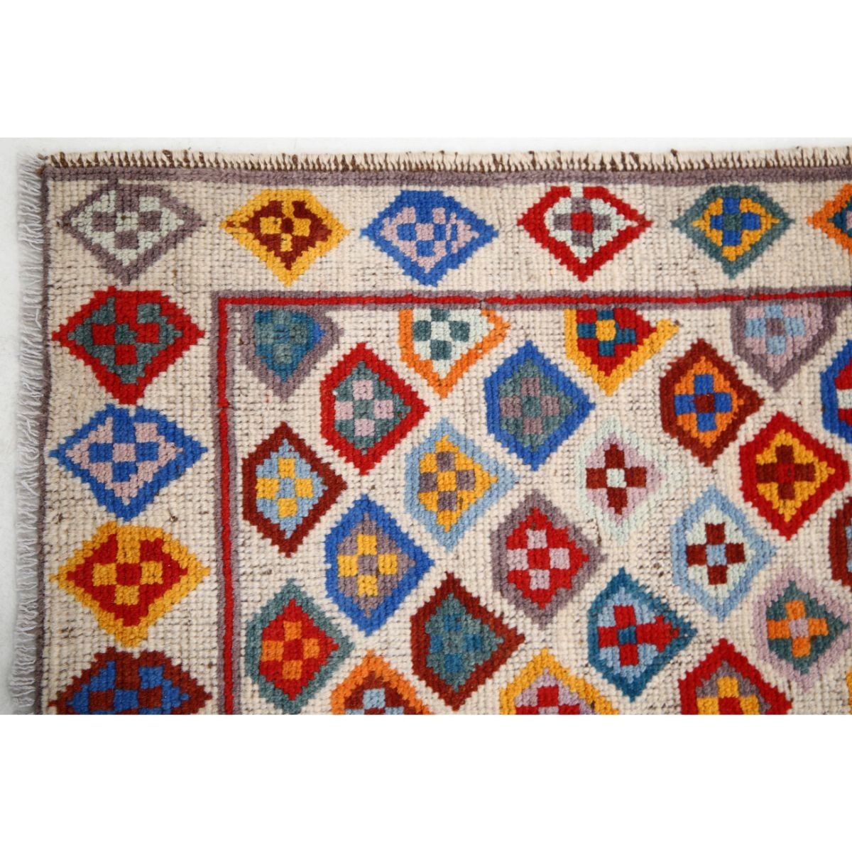 Revival 3x5 Handmade Double Knotted Washable Wool Rug - Colorful