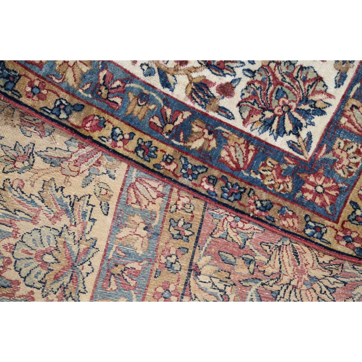 Vintage 9x12 Handmade Double Knotted Washable Wool Rug - Soft Hues