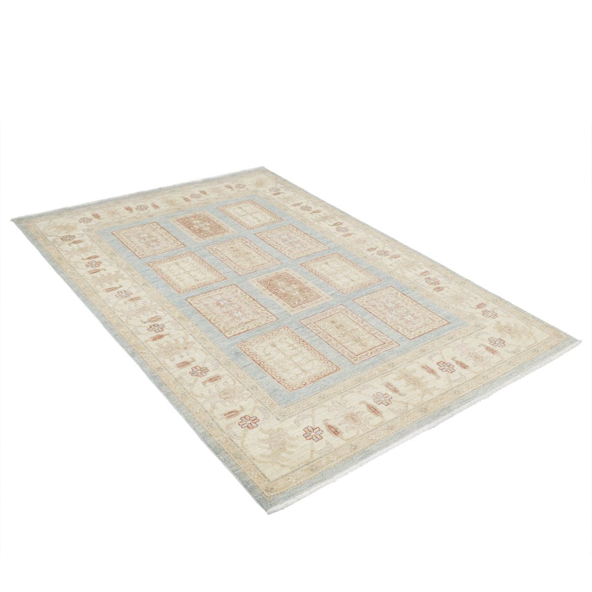 Bakhtiari 5x7 Handmade Double Knotted Washable Wool Rug - Colorful