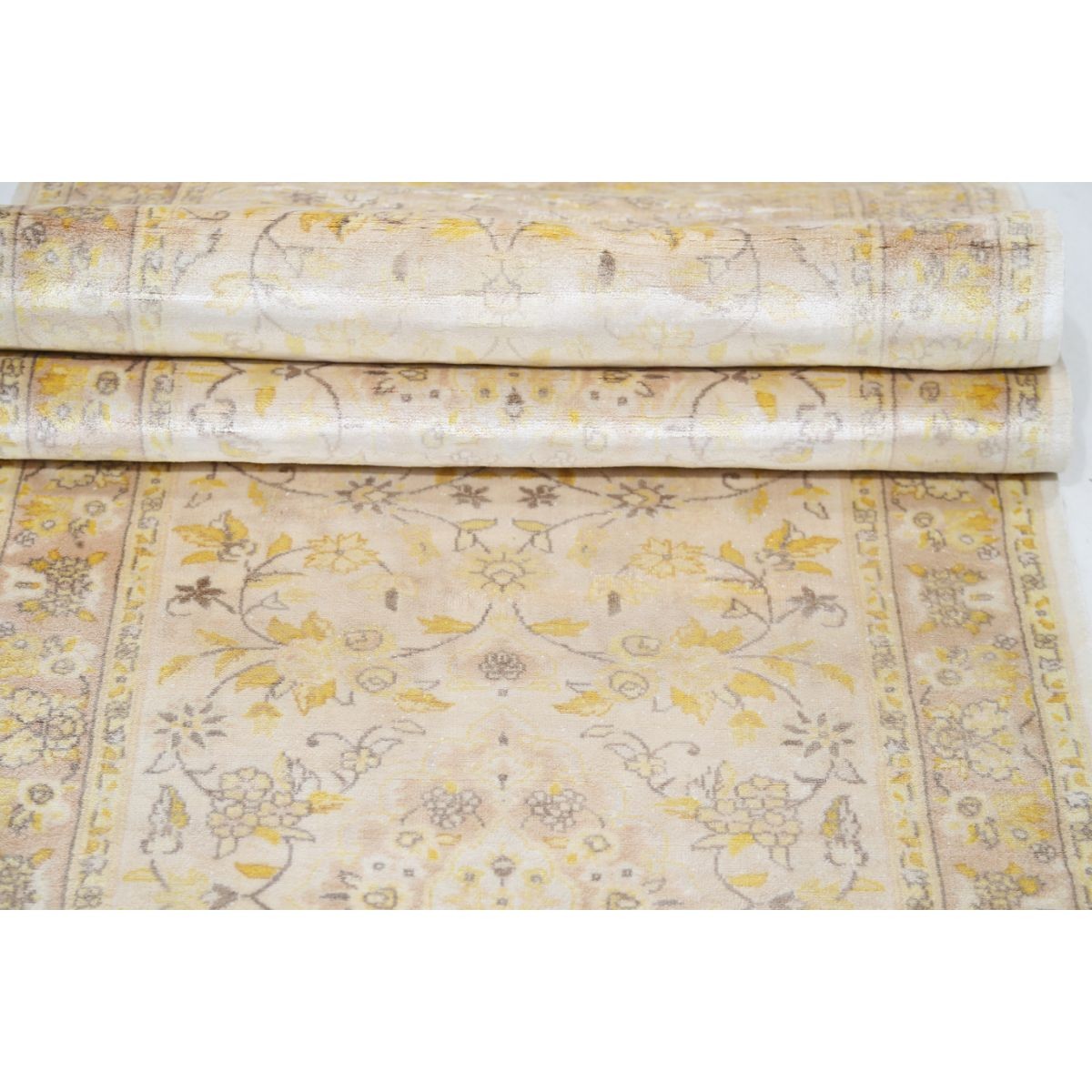 Legacy 3x14 Handmade Double Knotted Washable Art Silk Runner - Soft Hues