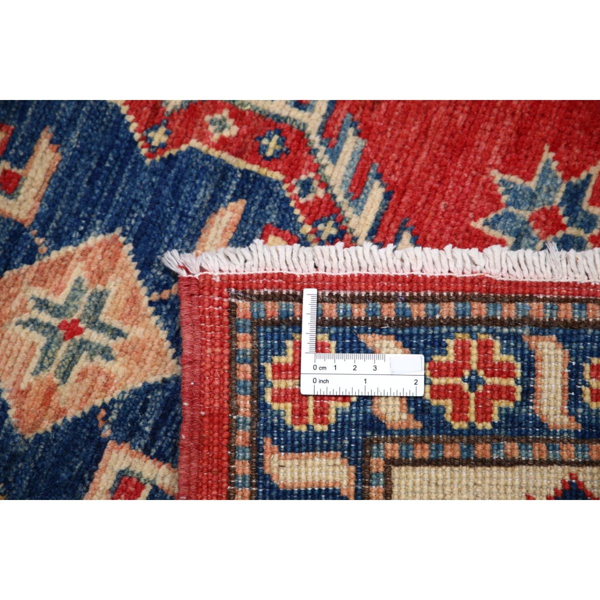 Kazak 7x9 Handmade Double Knotted Washable Wool Rug - Colorful