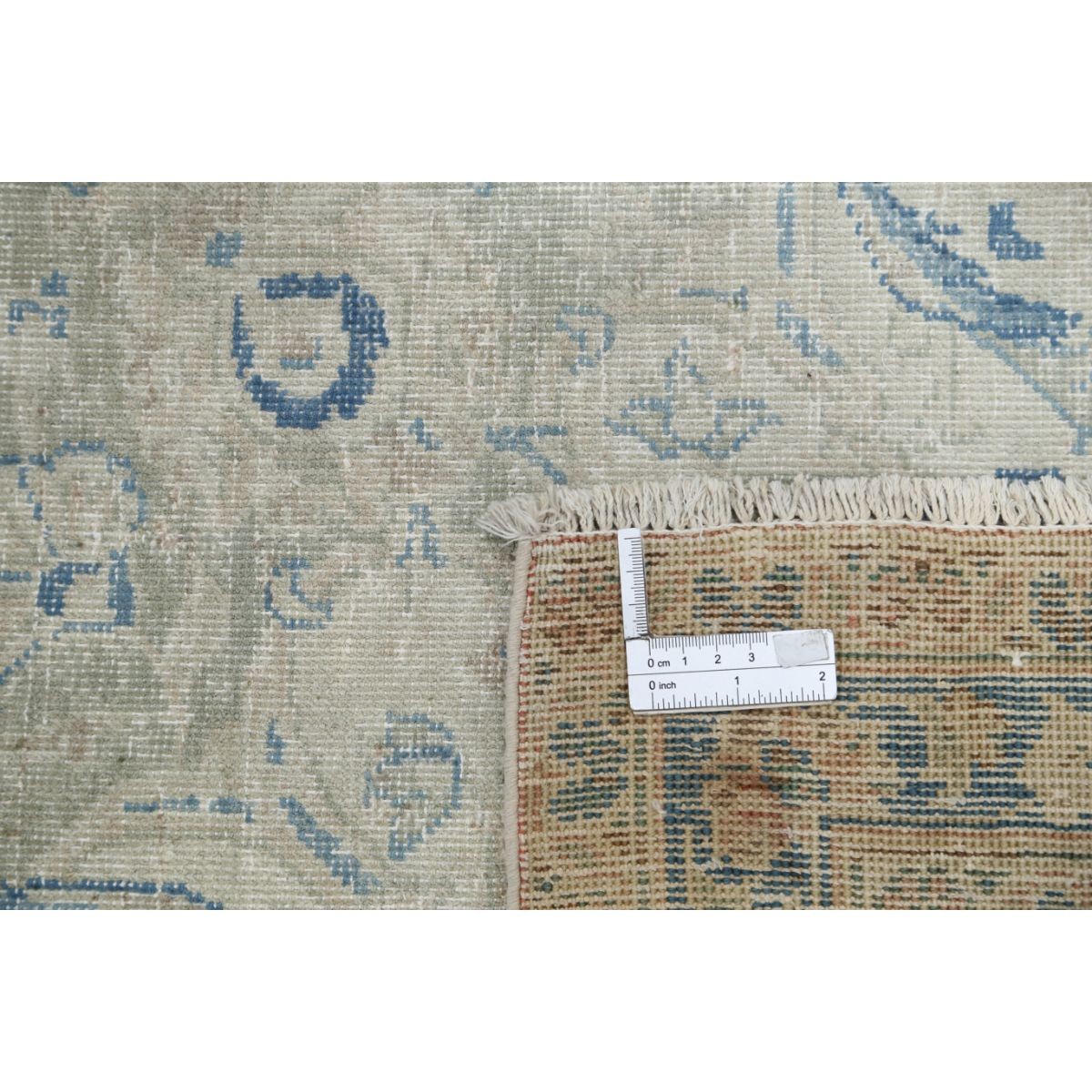 Vintage 10x15 Handmade Double Knotted Washable Wool Rug - Soft Hues