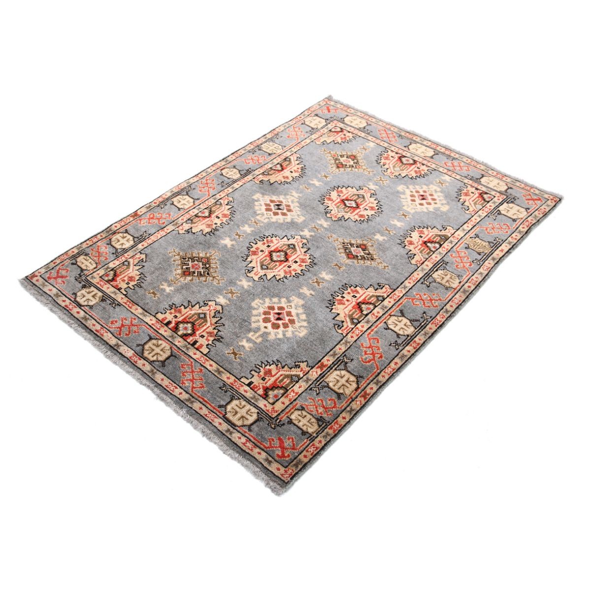 Revival 3x5 Handmade Double Knotted Washable Wool Rug - Colorful