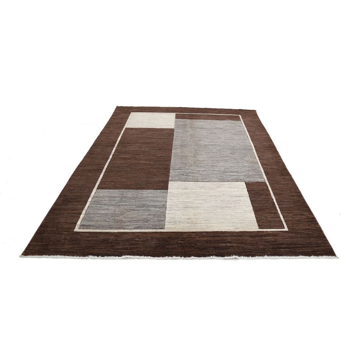 Modcar 7x10 Handmade Double Knotted Washable Wool Rug - Colorful