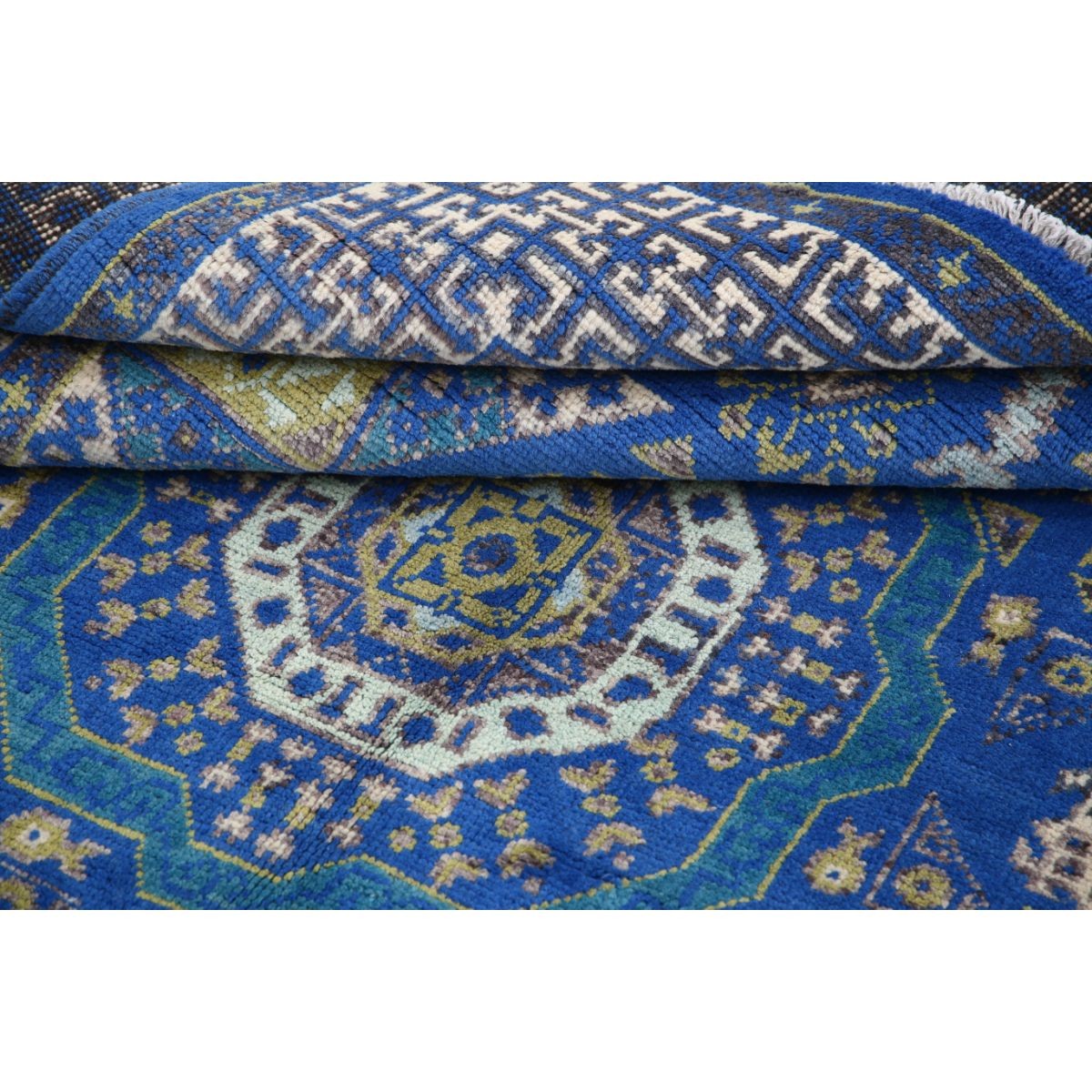 Revival 5x7 Handmade Double Knotted Washable Wool Rug - Colorful