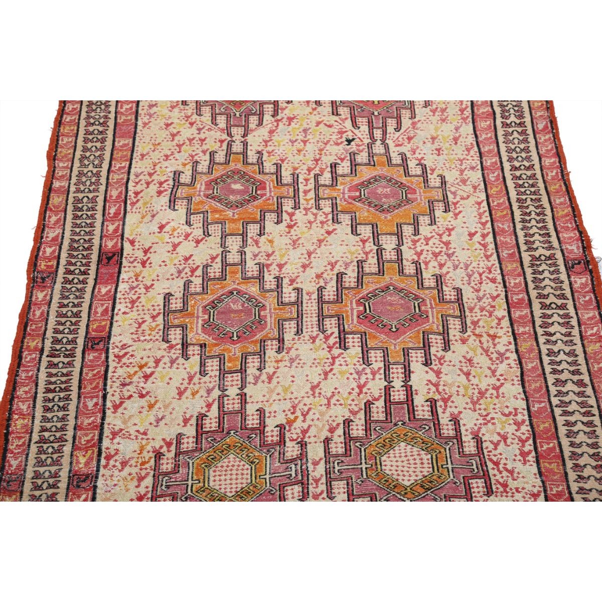 Silki 4x6 Hand Woven Washable Silk Rug - Colorful