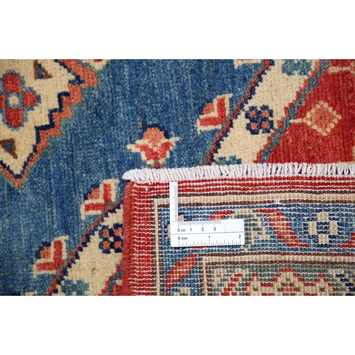 Kazak 7x10 Handmade Double Knotted Washable Wool Rug - Colorful