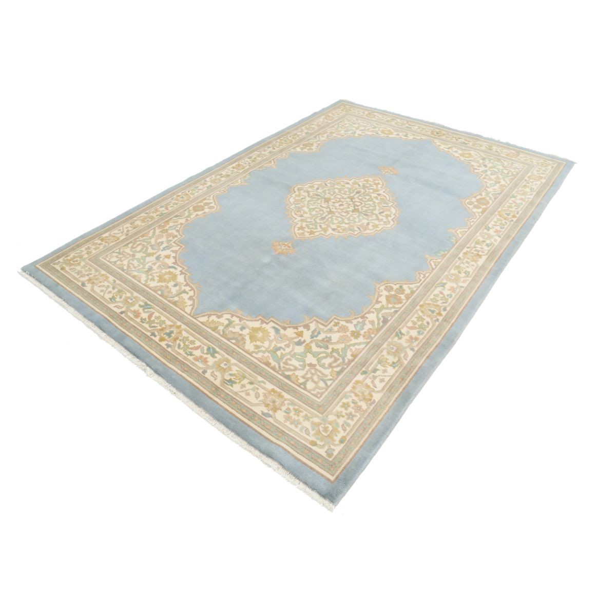 Aubusson 6x9 Handmade Double Knotted Washable Wool Rug - Colorful