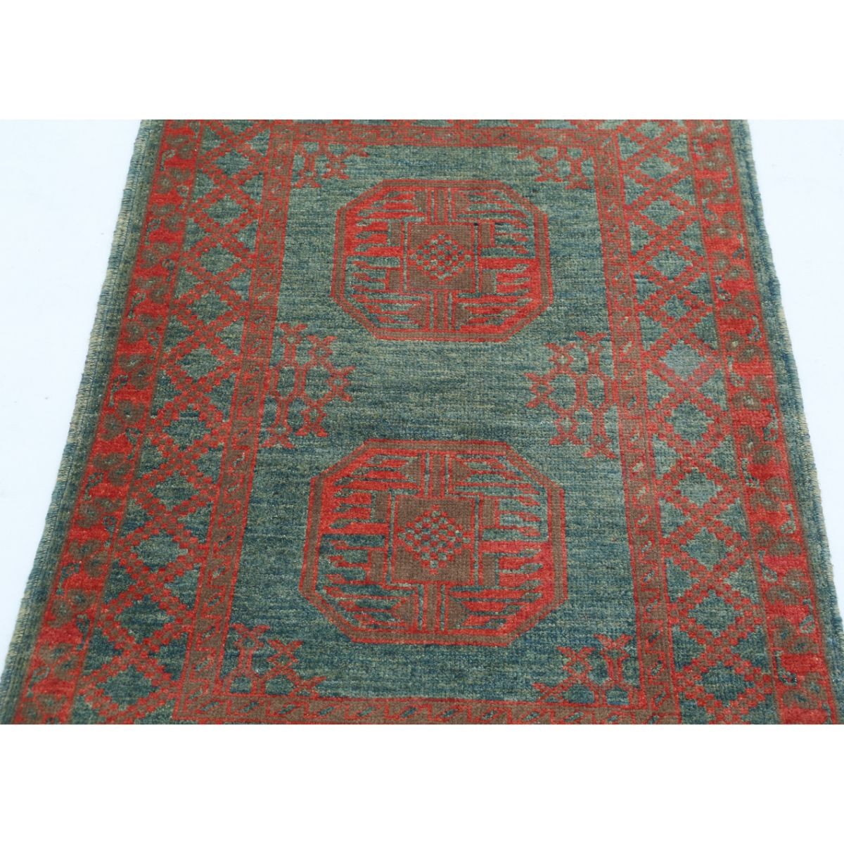 Revival 3x4 Handmade Double Knotted Washable Wool Rug - Colorful
