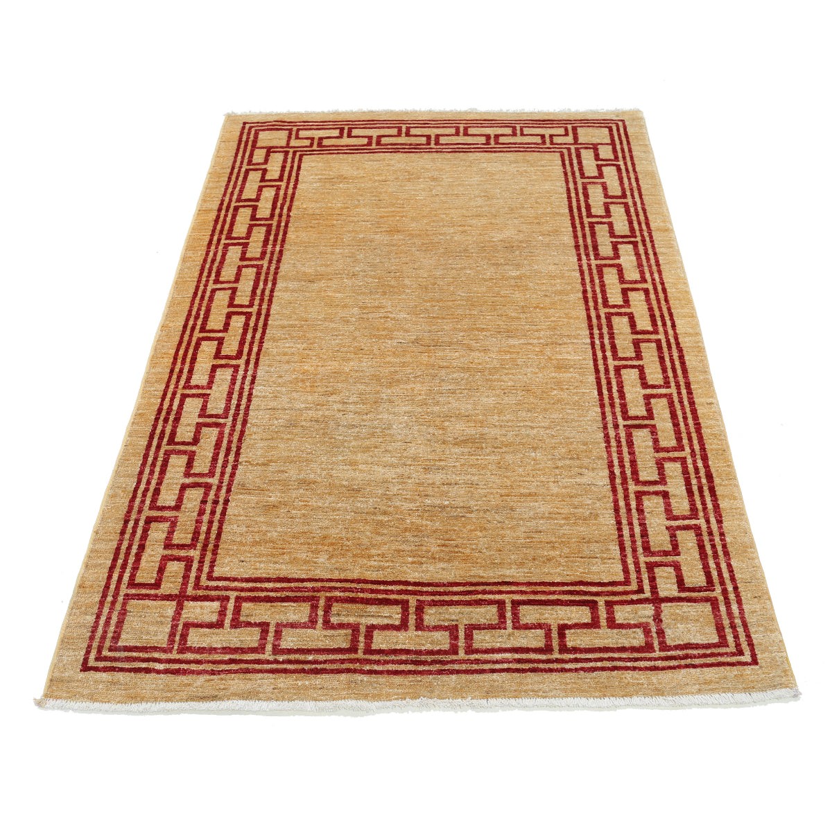 Modcar 4x6 Handmade Double Knotted Washable Wool Rug - Colorful