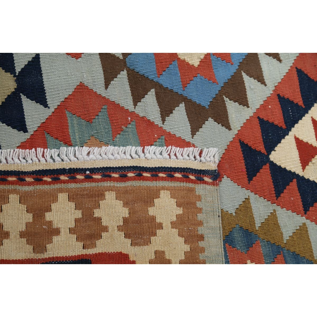 Kafkaas 5x7 Hand Woven Washable Wool Rug - Colorful