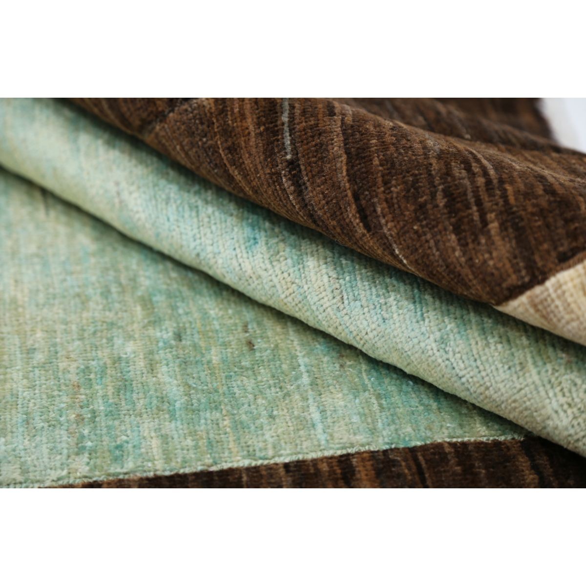 Modcar 6x8 Handmade Double Knotted Washable Wool Rug - Colorful