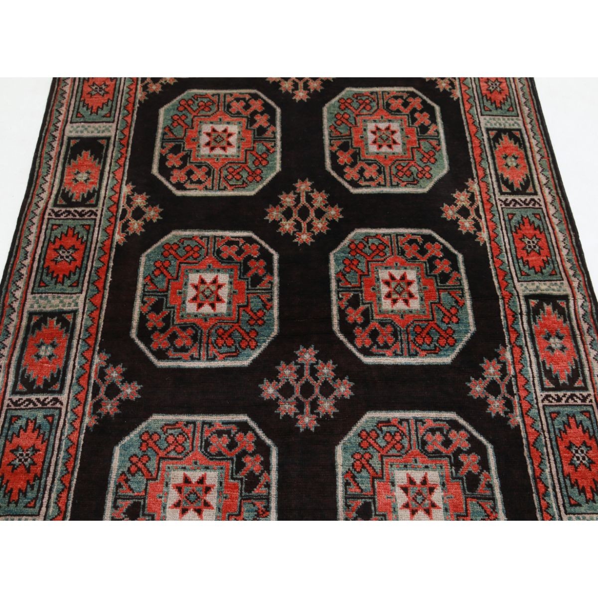 Revival 4x6 Handmade Double Knotted Washable Wool Rug - Colorful