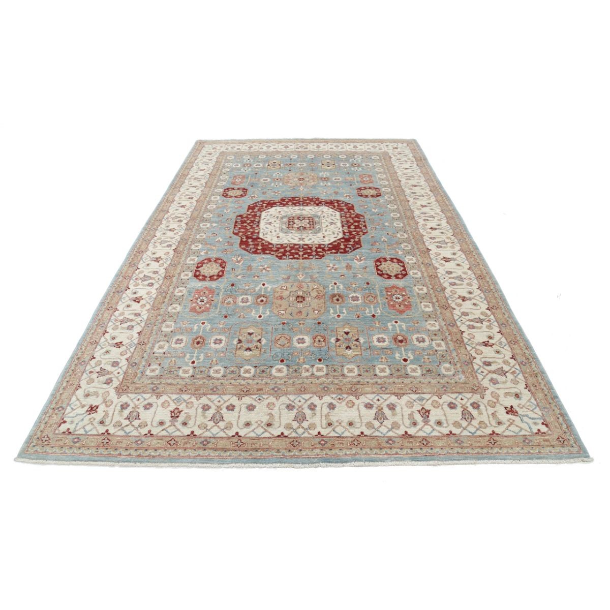 Mamluk 6x10 Handmade Double Knotted Washable Wool Rug - Colorful