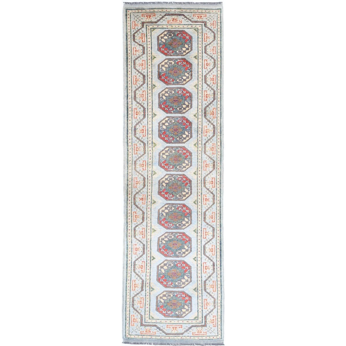 Revival 3x10 Handmade Double Knotted Washable Wool Runner - Colorful