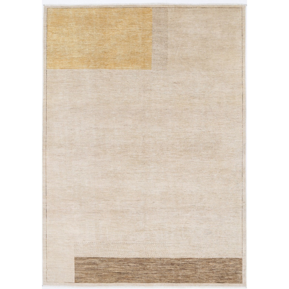 Modcar 6x9 Handmade Double Knotted Washable Wool Rug - Colorful
