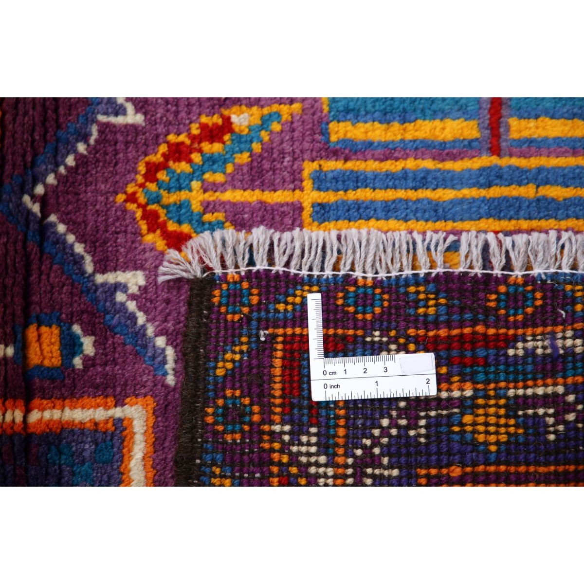 Revival 3x4 Handmade Double Knotted Washable Wool Rug - Colorful