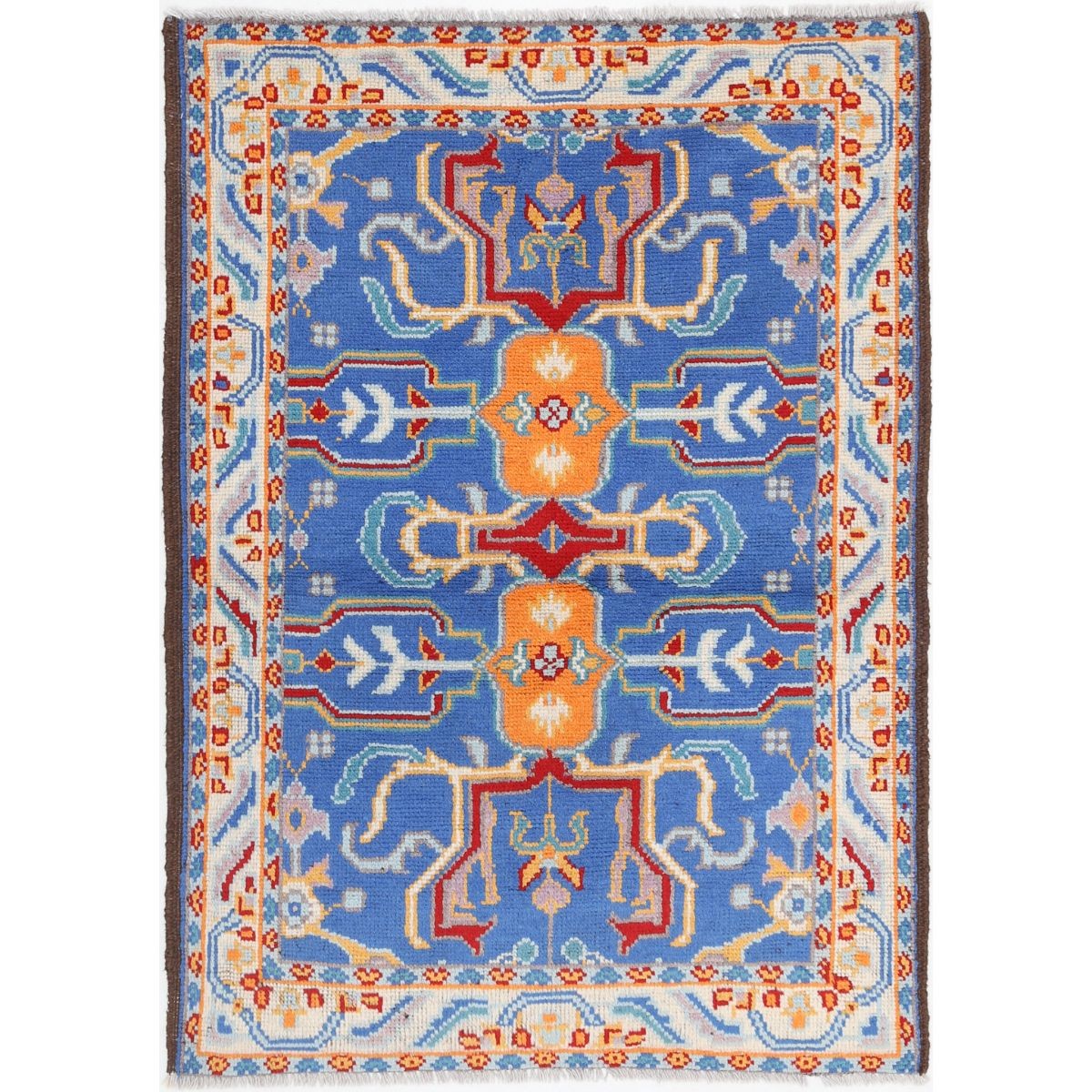 Revival 3x5 Handmade Double Knotted Washable Wool Rug - Colorful