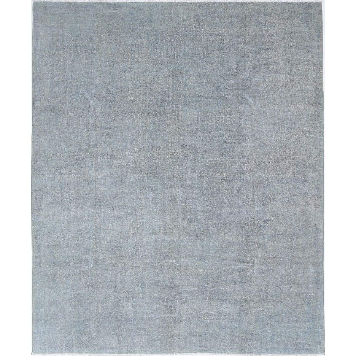 Overdye 8x9 Handmade Double Knotted Washable Wool Rug - Monochormatic