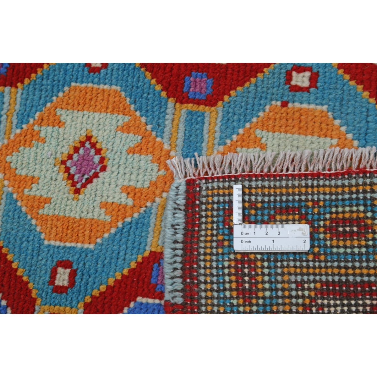 Revival 5x6 Handmade Double Knotted Washable Wool Rug - Colorful