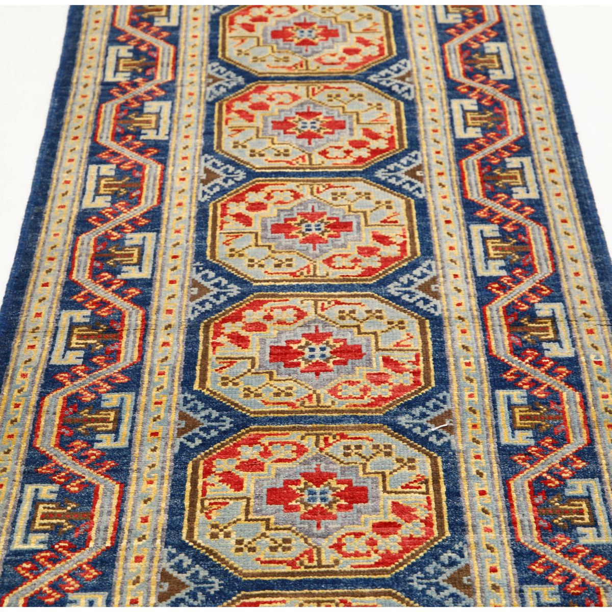 Revival 3x10 Handmade Double Knotted Washable Wool Runner - Colorful