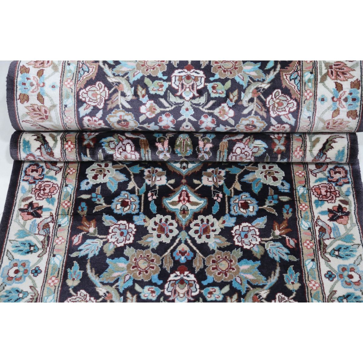 Legacy 3x14 Handmade Double Knotted Washable Art Silk Runner - Colorful