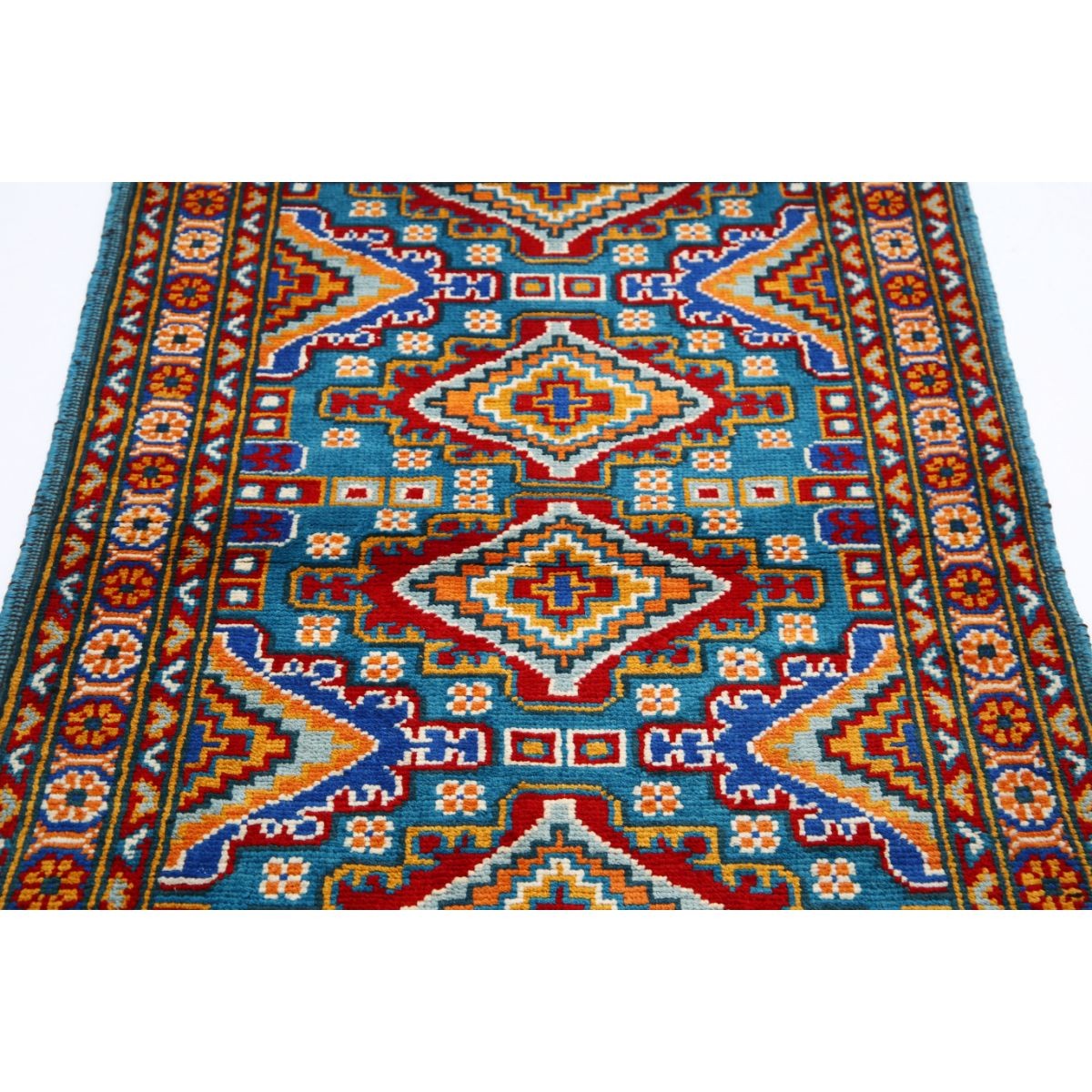 Revival 3x5 Handmade Double Knotted Washable Wool Rug - Colorful