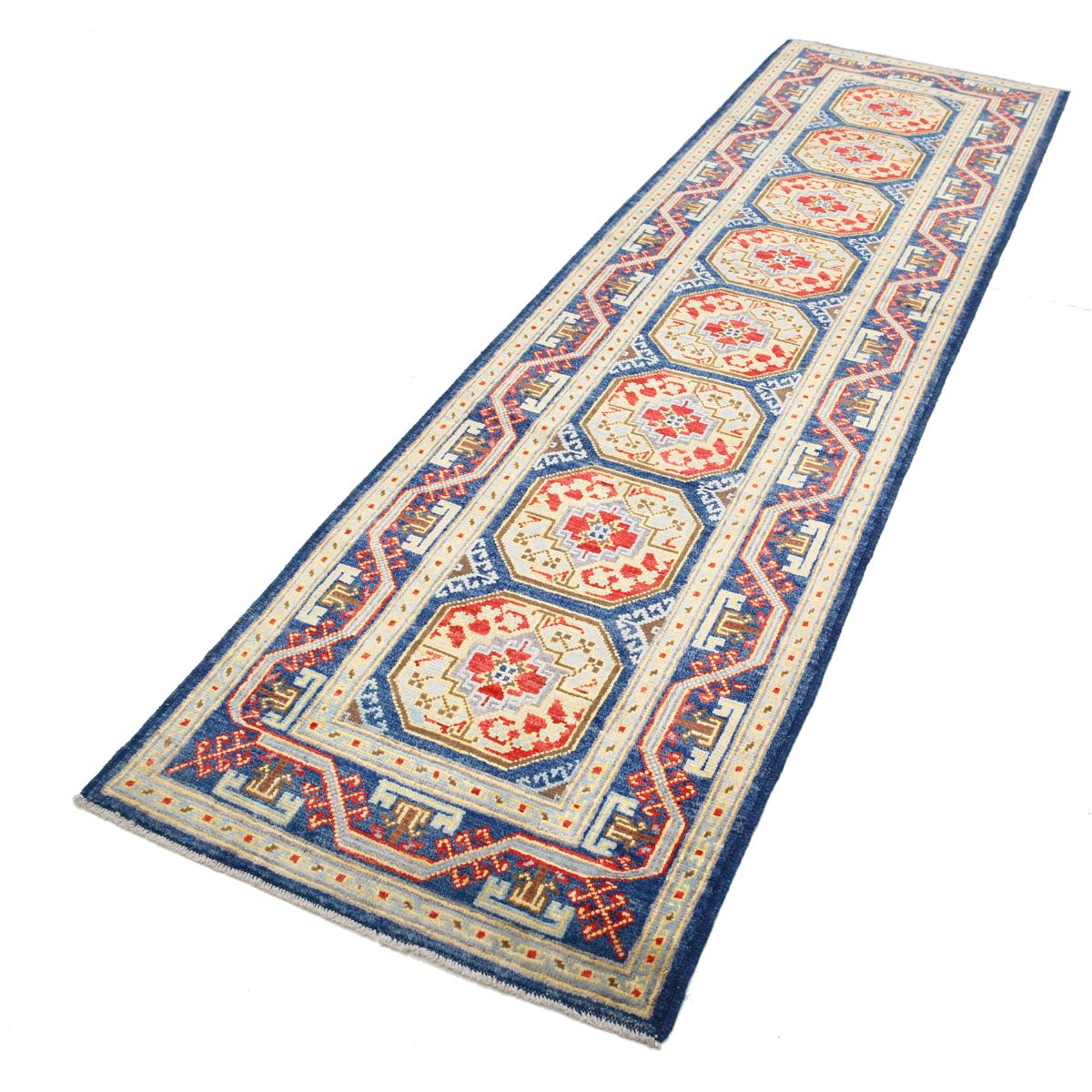 Revival 3x10 Handmade Double Knotted Washable Wool Runner - Colorful