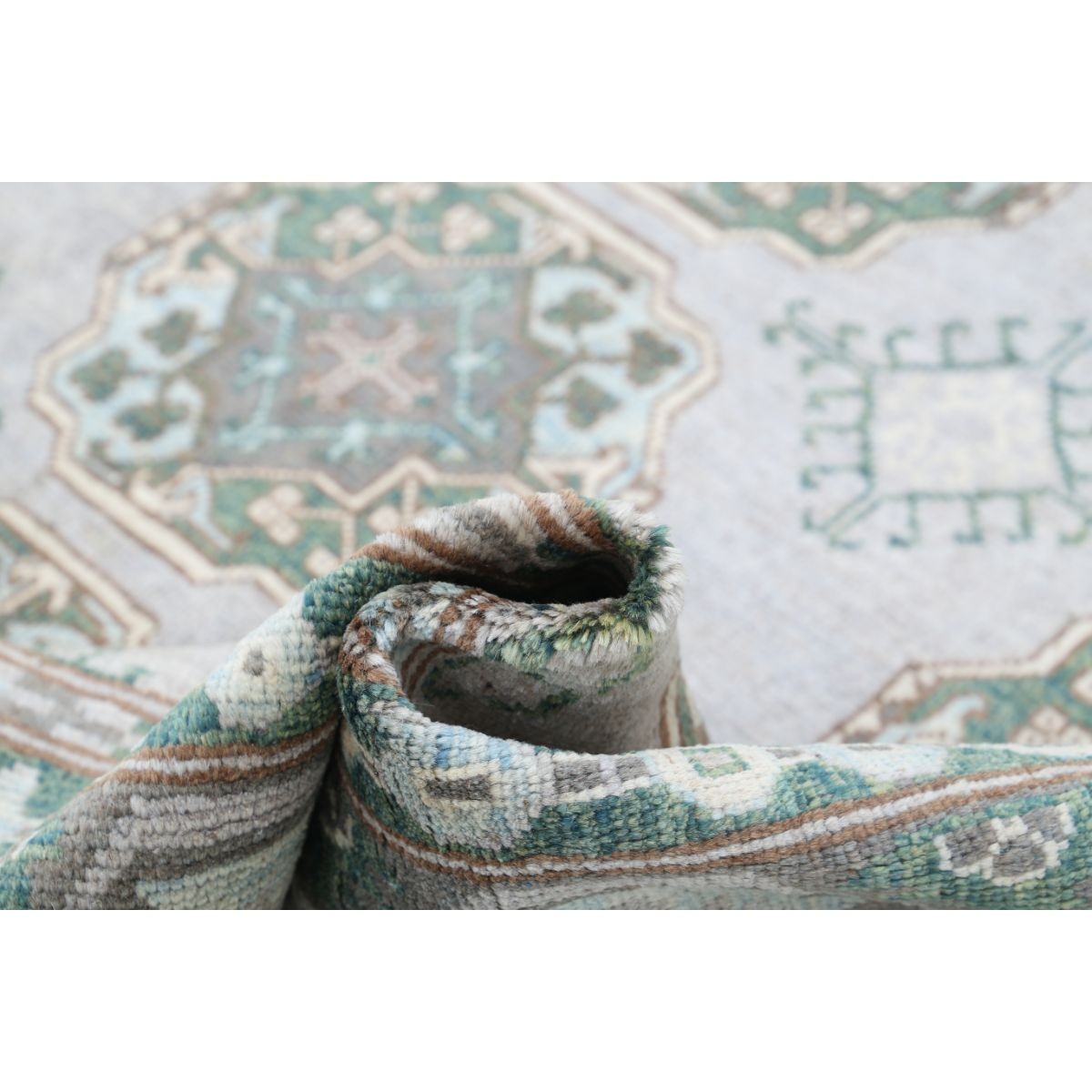Revival 8x10 Handmade Double Knotted Washable Wool Rug - Colorful