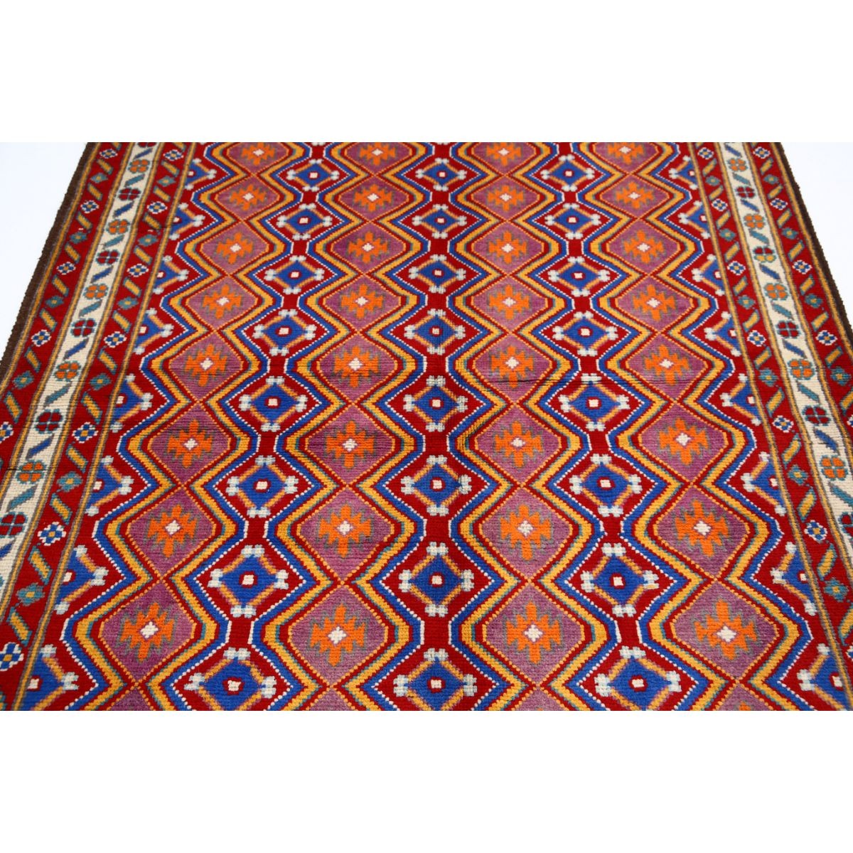 Revival 6x8 Handmade Double Knotted Washable Wool Rug - Colorful