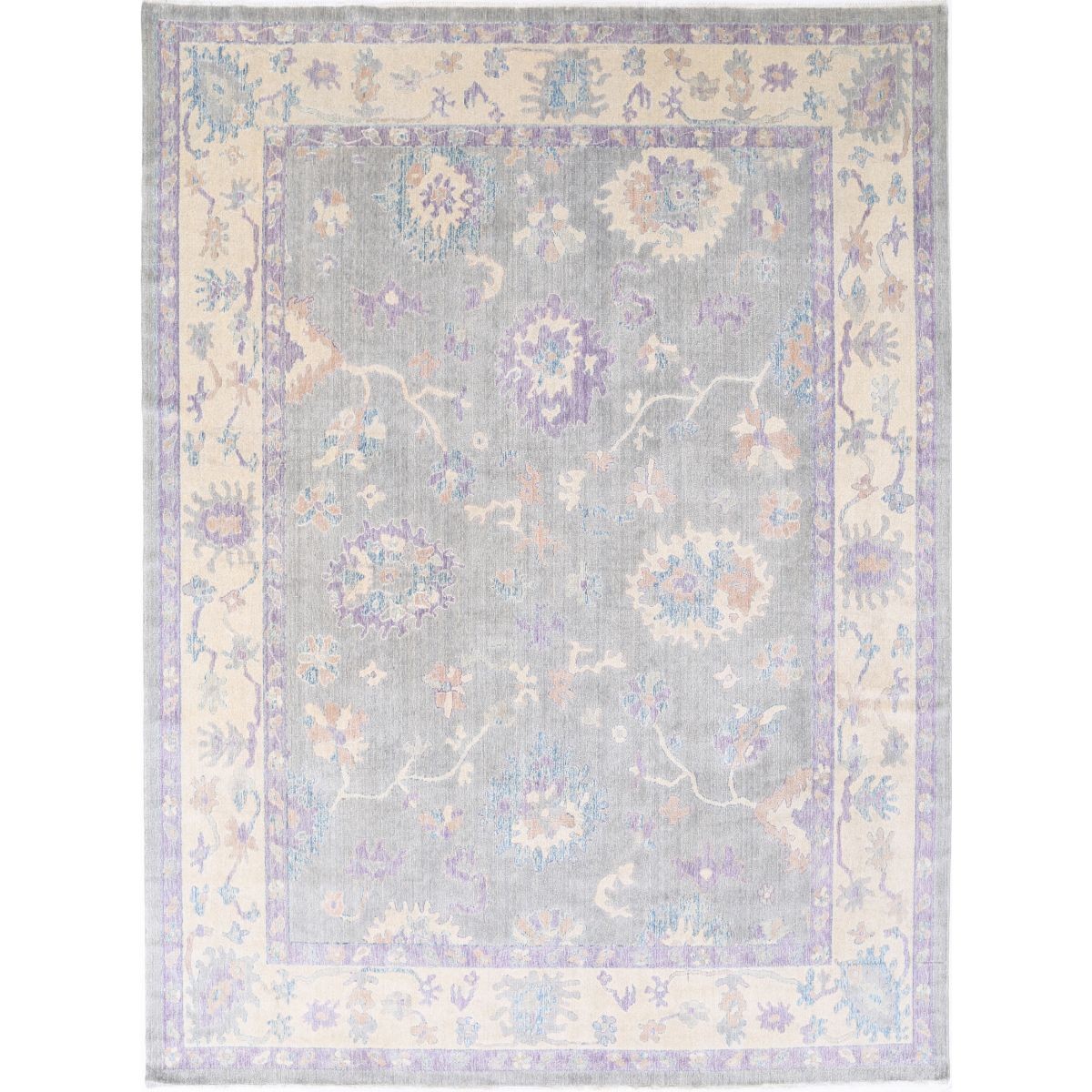 Lily 9x12 Machine-Made Washable Wool Rug - Colorful