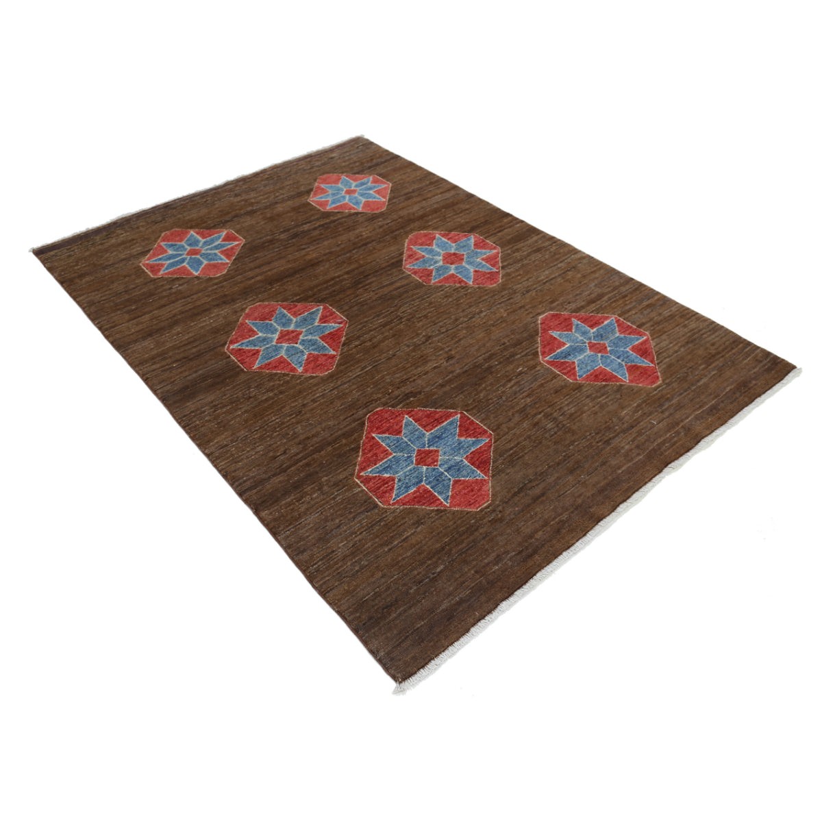 Modcar 5x7 Handmade Double Knotted Washable Wool Rug - Colorful