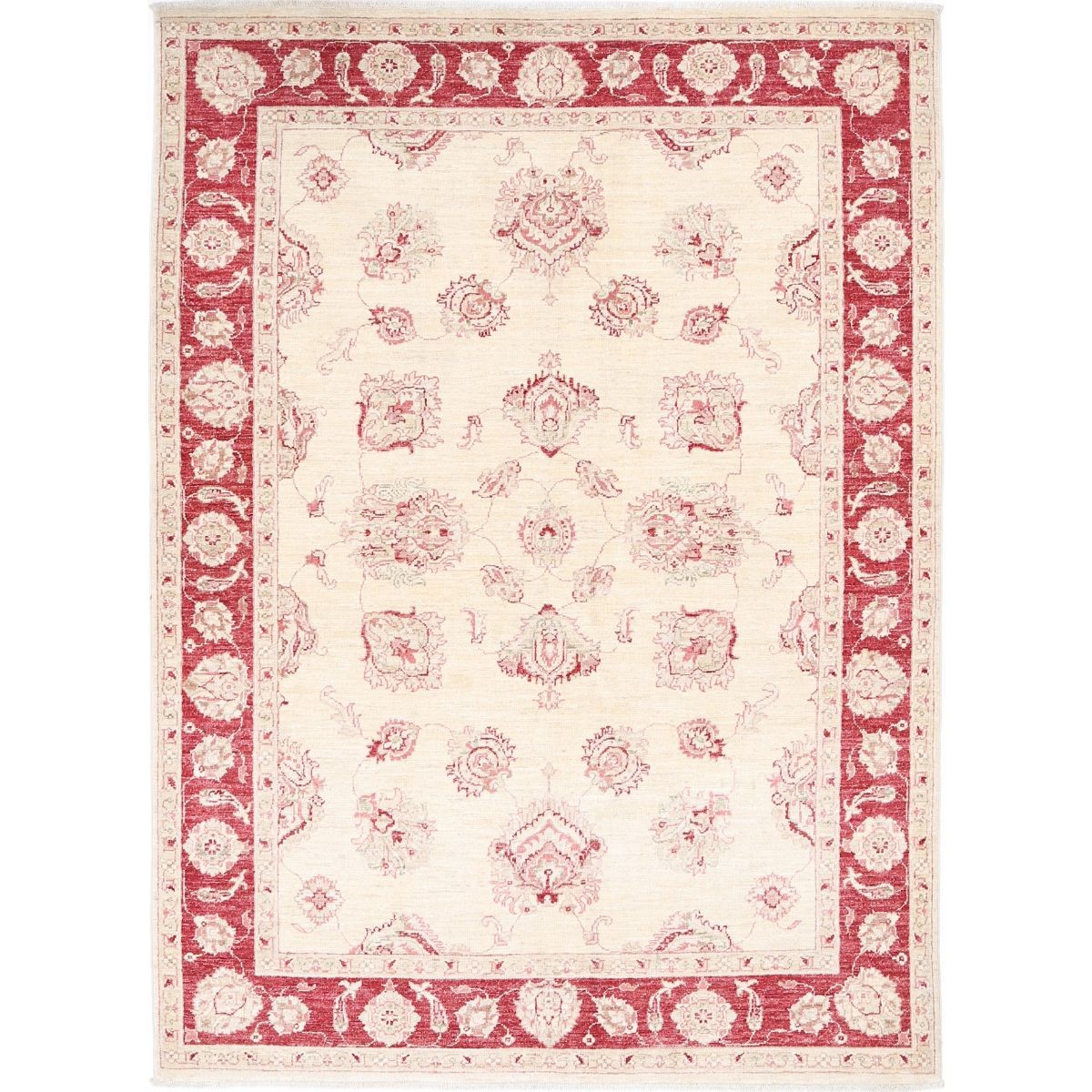 Ziegler 5x7 Handmade Double Knotted Washable Wool Rug - Colorful