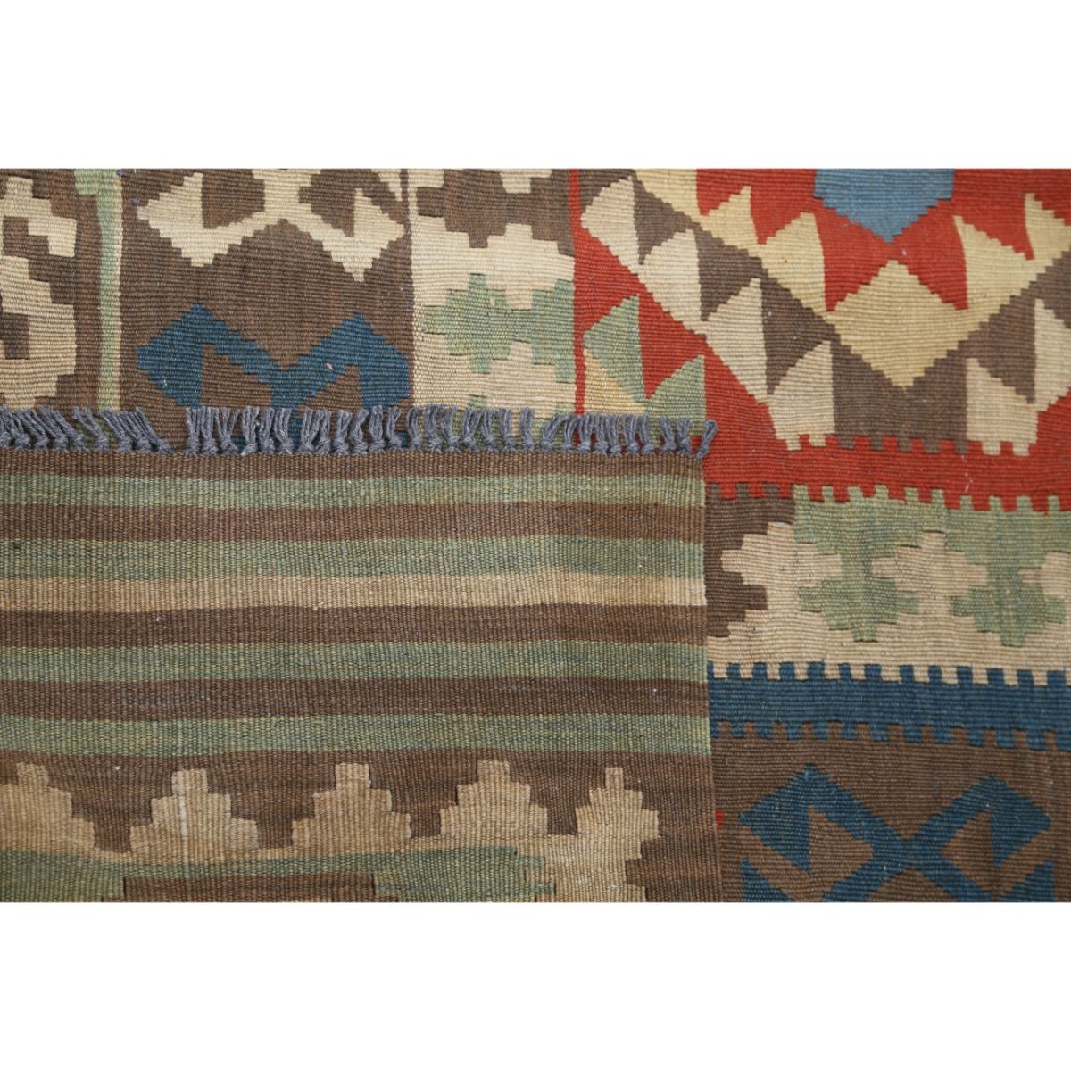 Kafkaas 5x7 Hand Woven Washable Wool Rug - Colorful