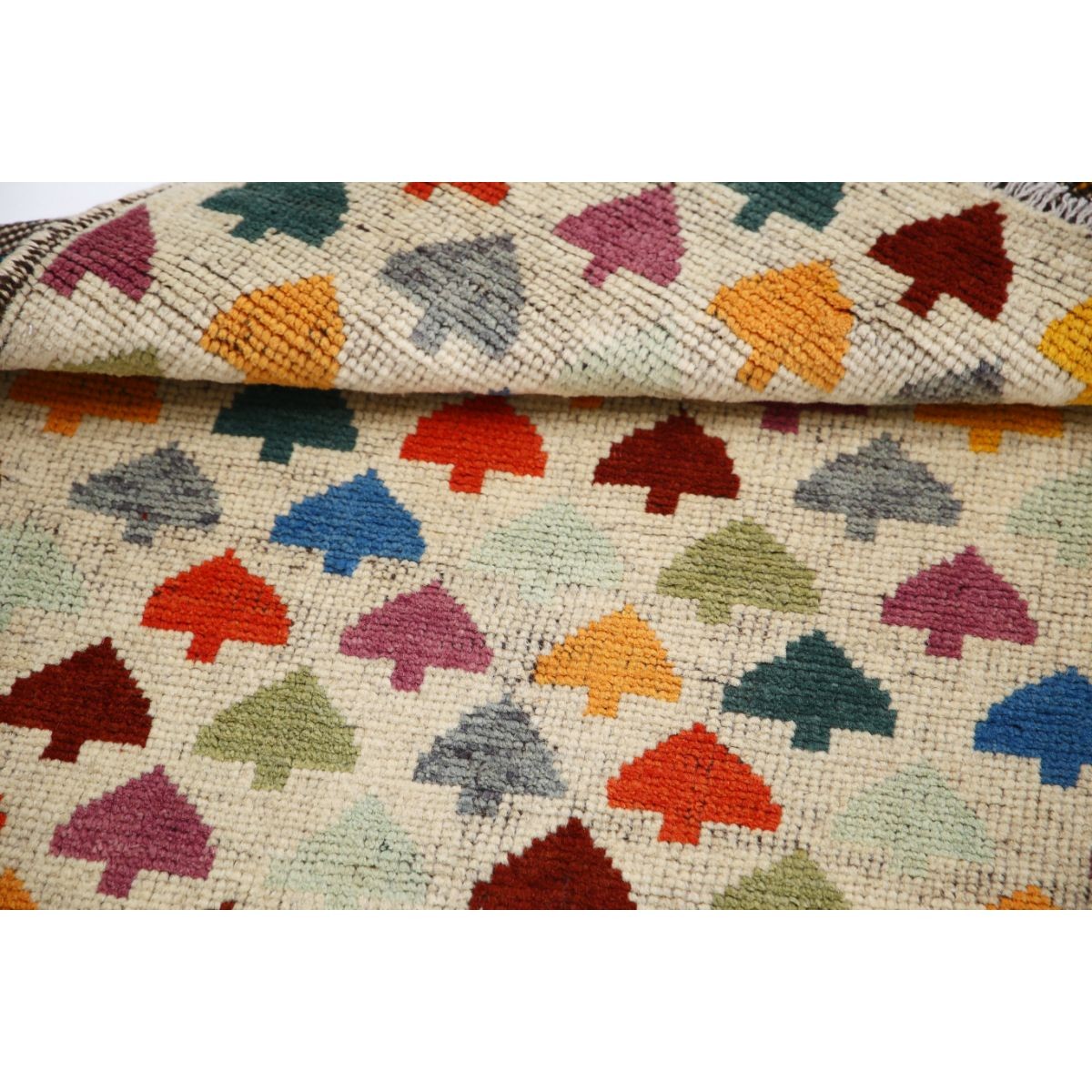 Revival 3x4 Handmade Double Knotted Washable Wool Rug - Colorful
