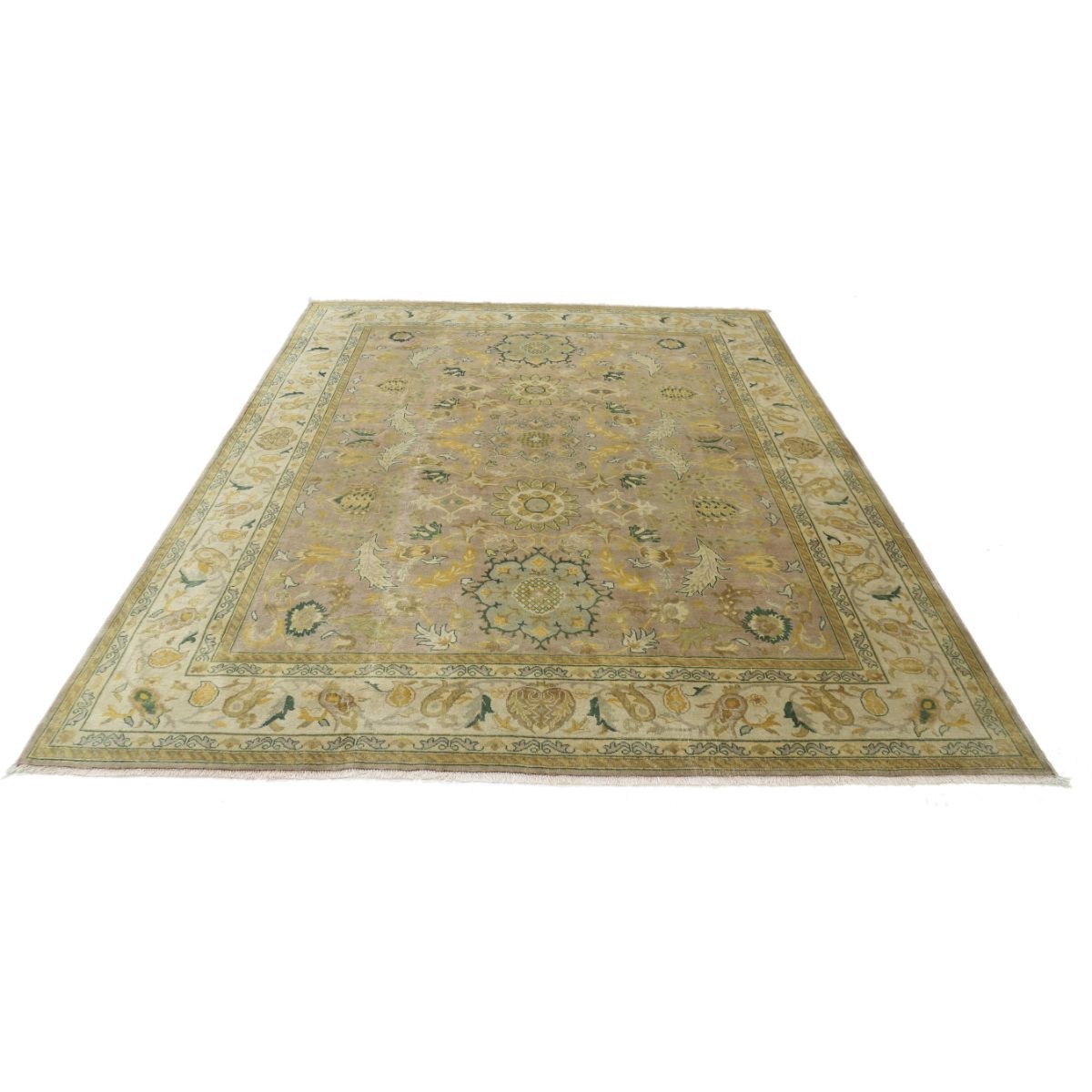 Ziegler 8x9 Handmade Double Knotted Washable Wool Rug - Colorful