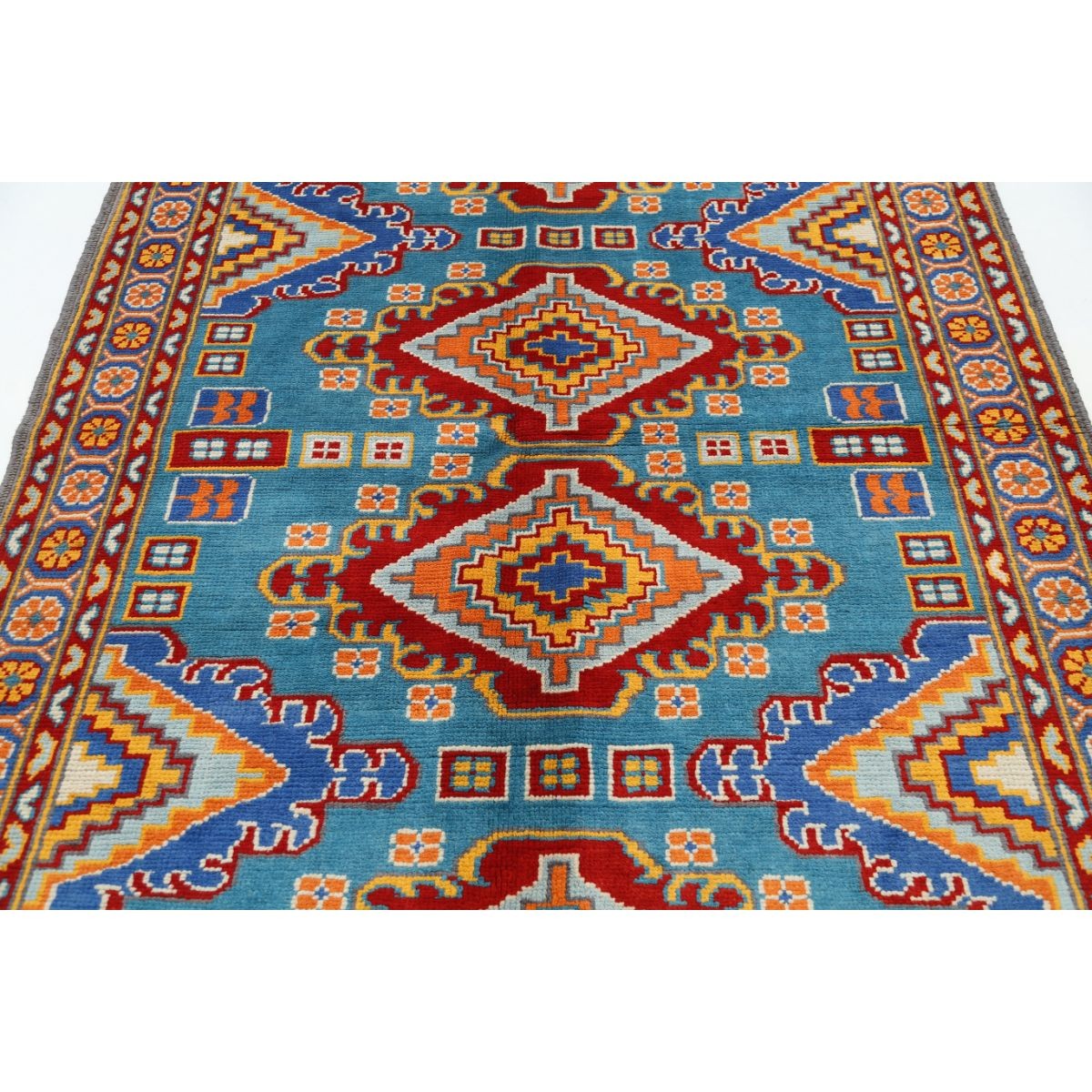Revival 5x7 Handmade Double Knotted Washable Wool Rug - Colorful
