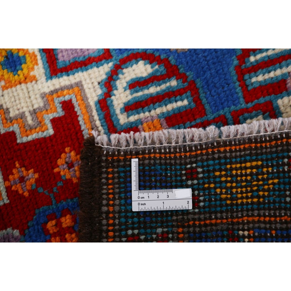 Revival 3x4 Handmade Double Knotted Washable Wool Rug - Colorful