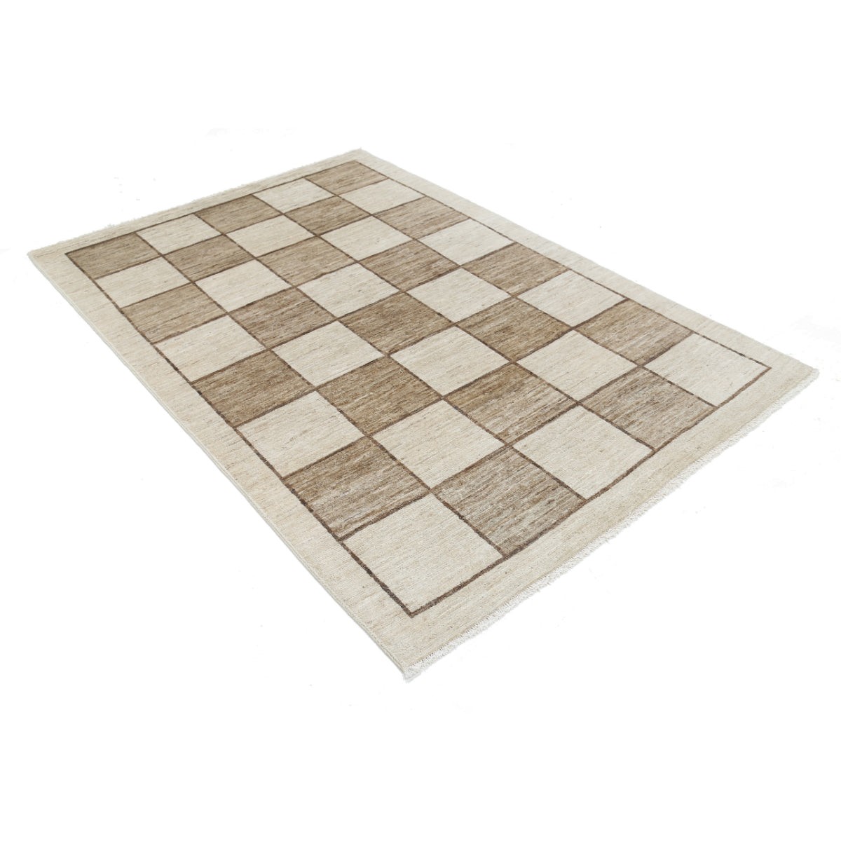 Modcar 5x7 Handmade Double Knotted Washable Wool Rug - Colorful